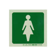 Photoluminescent 190MM Safety Sign – E27-Female Symbol