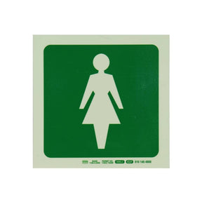 Photoluminescent 190MM Safety Sign – E27-Female Symbol
