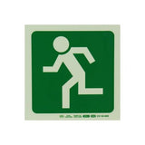 Photoluminescent 190MM Safety Sign – E28-Running Man Facing Left