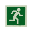 Photoluminescent 190MM Safety Sign – E29-Running Man Facing Right