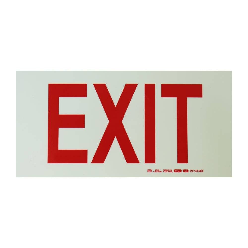 Photoluminescent 190MM Safety Sign – E6-Exit