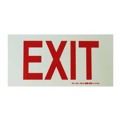 Photoluminescent 190MM Safety Sign – E6-Exit
