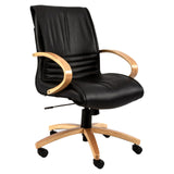 Pimento Wooden Medium-Back Office Chair
