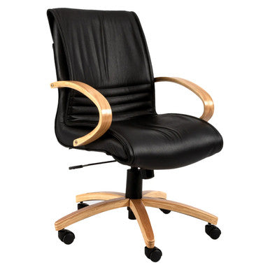 Pimento Wooden Medium-Back Office Chair