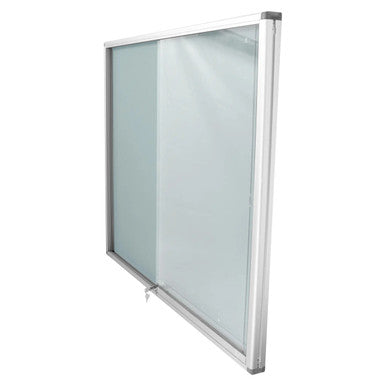 Pinning Display Case, 1200 x 900 mm Grey Colour with a Transparent Glass Front and Aluminium Frame.