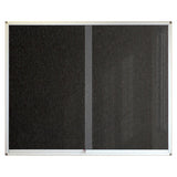 Pinning Display Case, Black Coloured Pinning Display Case Measuring 1500 x 1200 mm.