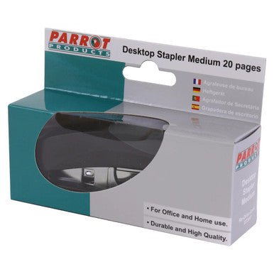 Plastic Medium Desktop Staplers 105*(24/6 26/6) – Black 20 Pages