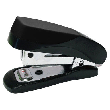 Plastic Mini Stapler (Black) and Staples (1000 x 26/6) ST3050B, Black Plastic Mini Stapler with Metal Base for Office and Home Use with Staple Pack.