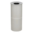 Plastic Standing Ashtray with Stainless Steel Top – GREY