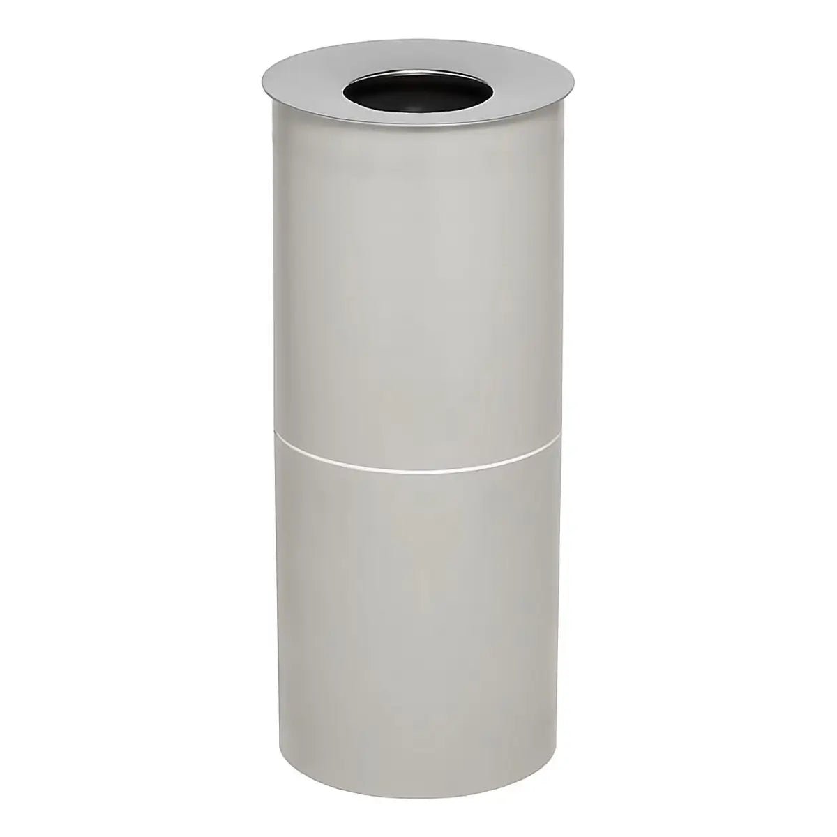Plastic Standing Ashtray with Stainless Steel Top – GREY