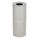 Plastic Standing Ashtray with Stainless Steel Top – GREY