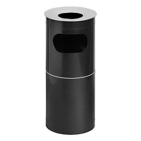 Plastic Standing Ashtray with Steel Top with Opening