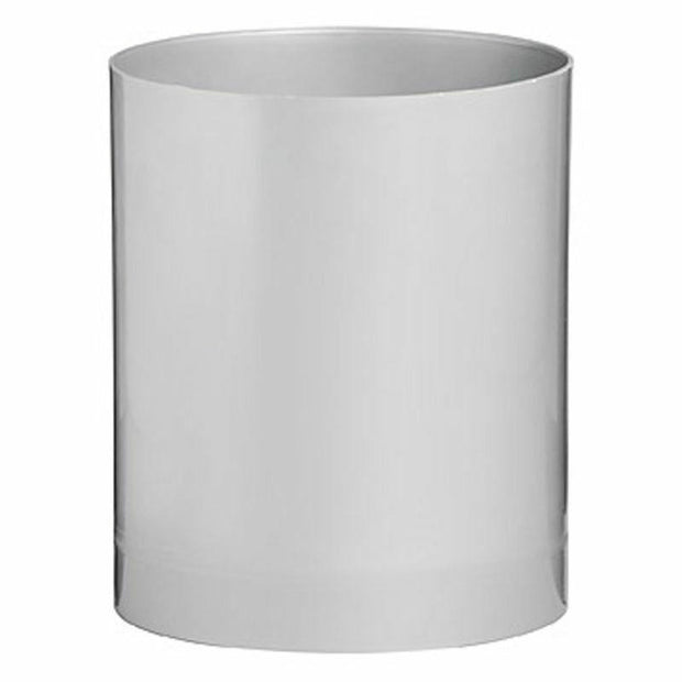 Plastic Waste Paper Bin Abs Silver