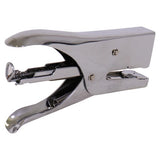 Silver Plier Stapler 210 by Brand 67, a Convenient Stapling Tool with Extra Long Throat Design, Contoured Grip and Permanent Clinch, Capable of Stapling up to 20 Pages, Loaded with 210 Staples in a Durable and High-Quality Silver Finish.