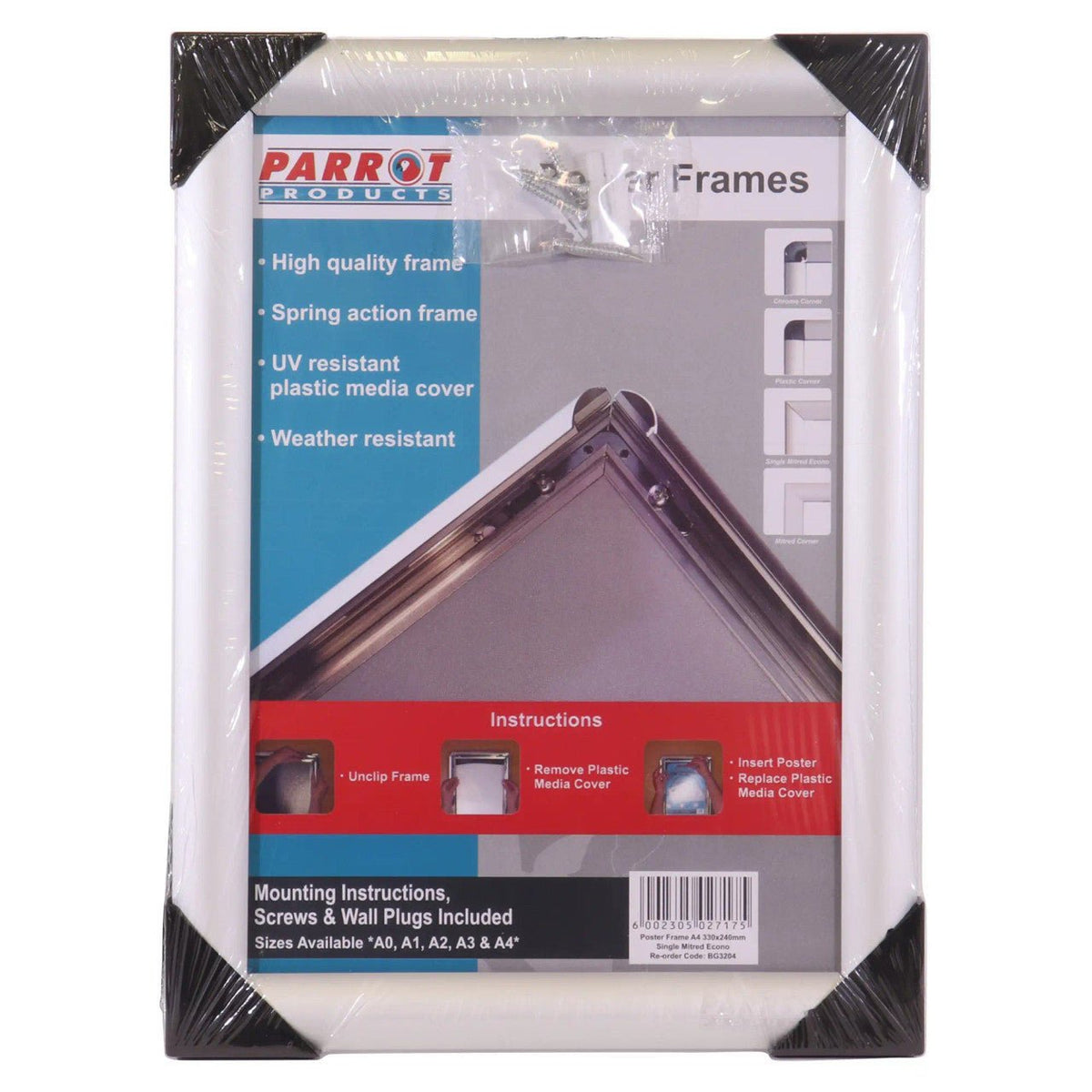 Poster Frame (A0 – 1230 × 870mm – Single Mitred – Econo)