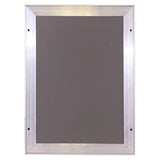 Poster Frame (A0 - 1230 x 870 mm - Single Mitred - Econo) BG3200, Image of a Sleek, Metallic Poster Display Frame with a Clear Centre for Showcasing Posters or Signs, Designed for Easy Insertion and Removal.