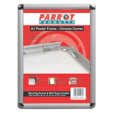 Poster Frame (A2 – 655 × 480mm – Chrome Corner)