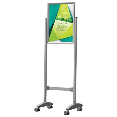 Poster Frame Stand (A0 – Double Sided – Castors)