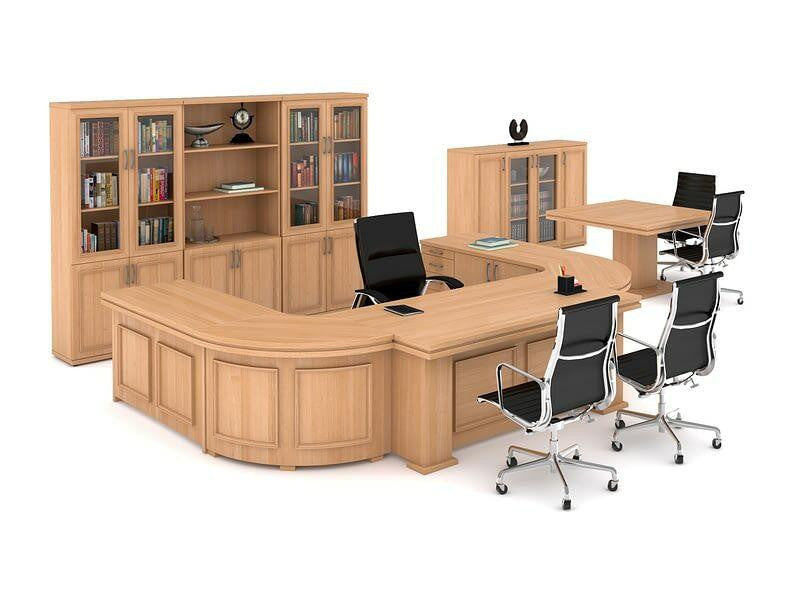 President Executive Desk in Veneer Wood