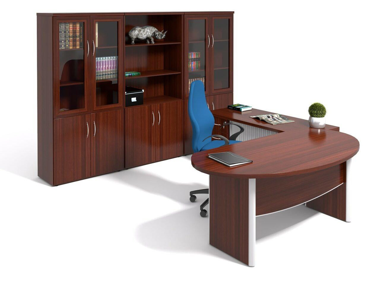 Prism Executive Desk in Veneer Wood