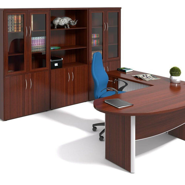 Prism Executive Desk in Veneer Wood