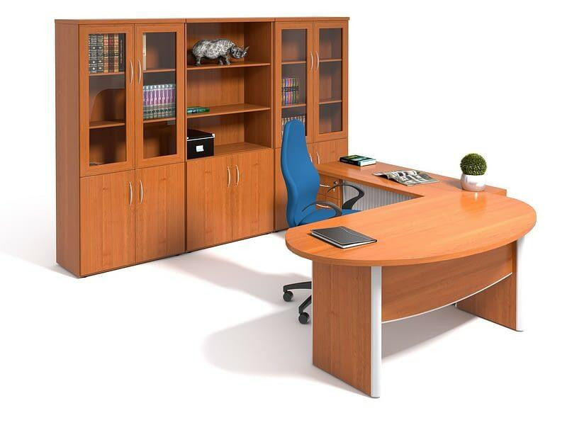 Prism Executive Desk in Veneer Wood