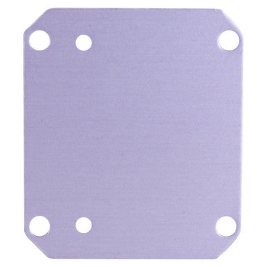 Projector Lamp for the OP0475 Data Projector, Component Part in a Rectangular Shape with Rounded Corners and Four Screw Holes for Installation.