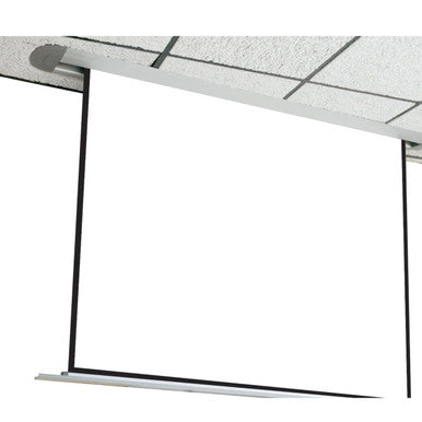 Projector Screen Ceiling Box to Fit 1270 Screen (1670 mm), Ceiling-Mounted Projector Screen with a White Surface and Black Borders Designed for Ceiling Installation.