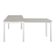 Prowork Office Desk with Extension in Melawood 1000W X 732H mm with 22mm Top