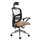 Que Mesh High-back Office Chair with Y600 Chromed Arms Rear Side View | Office Chairs | Office Stock
