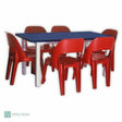 Rectangular Cradle Stand Fibreglass Table