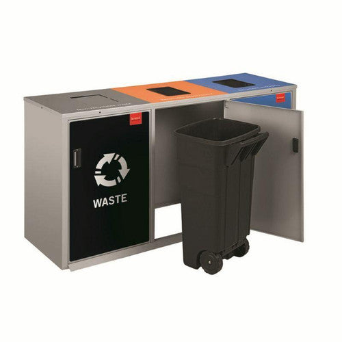 Recycling 3 Division Jumbo Square Recycle Bin [Office Stock] Default Title