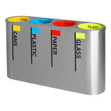 Recycling Four - Division Jumbo Round Recycle Bin