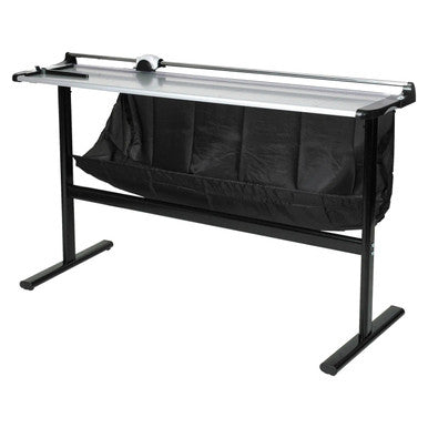 Rotary Trimmer (A0 - 7 Sheets - 1300 mm) RT4020, Industrial Paper Cutting Trimmer with a Large Cutting Length of 1300 mm and a Black Fabric Collection Bag Underneath.
