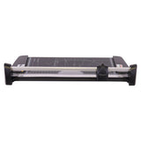 Rotary Trimmer (A4 - 10 Sheets - 318 mm) RT1010, Black and Silver Paper Cutting Device with Adjustable Guide and Cutting Blade for Precise Trimming of Documents.