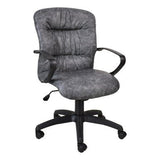Ruched Tuscan Medium-Back Office Chair