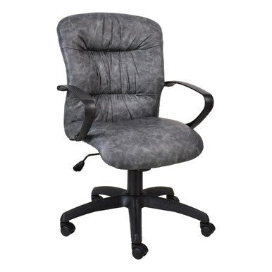 Ruched Tuscan Medium-Back Office Chair