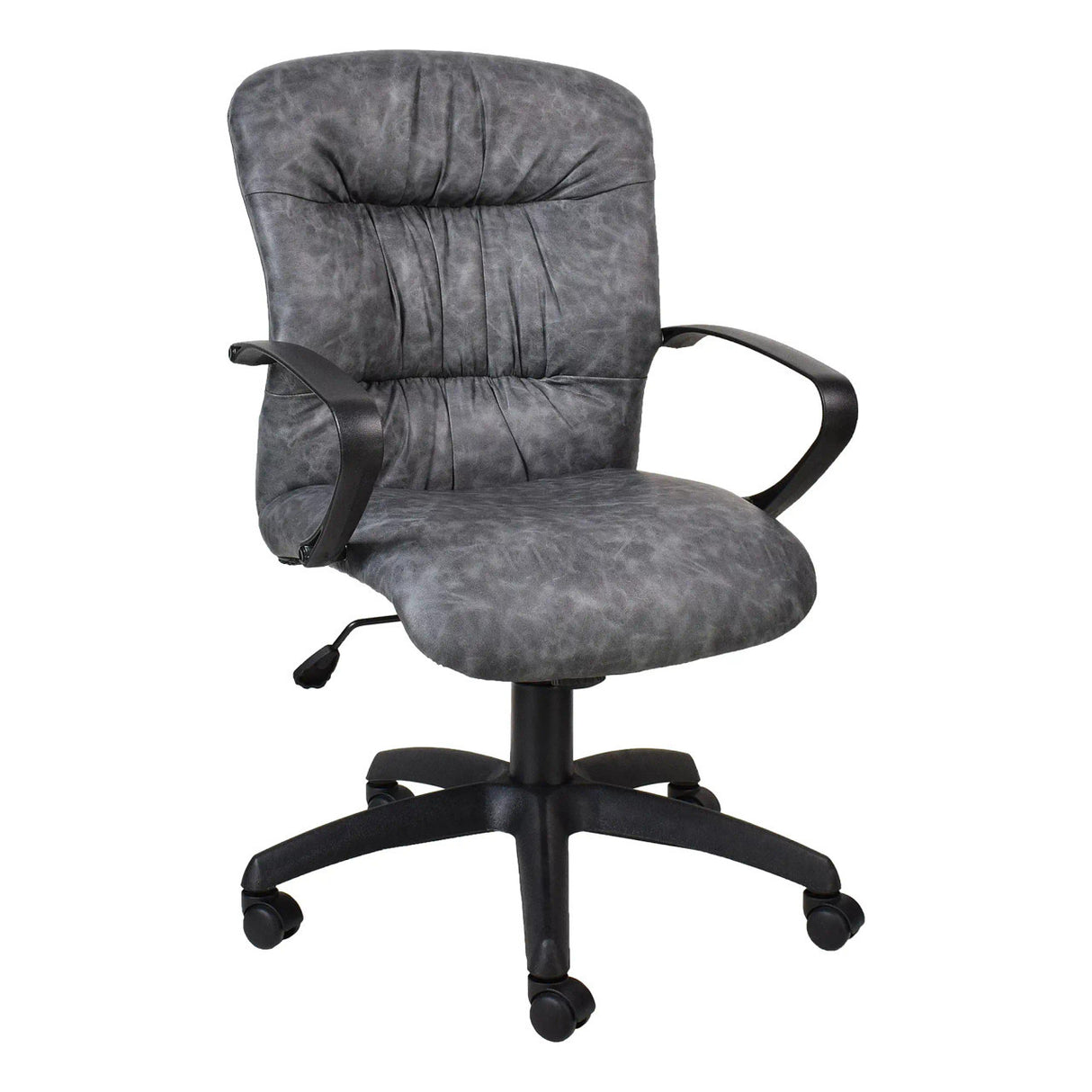 Ruched Tuscan Medium-Back Office Chair