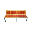 BEN Saligna Wood Bench with Steel Frame