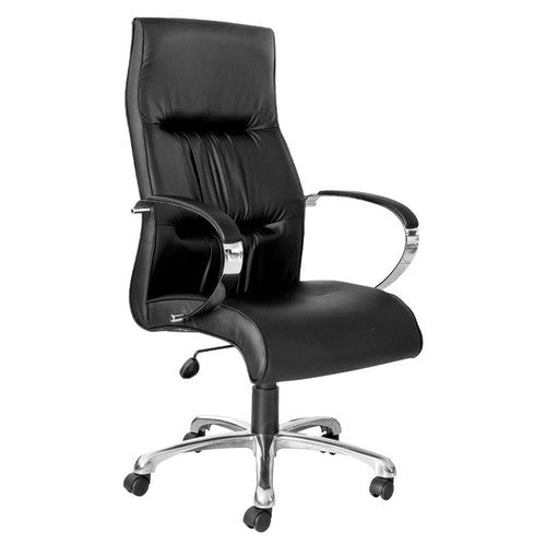 Salvador Chrome High-back Chair