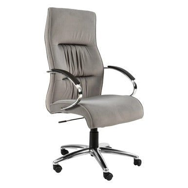 Salvador Chrome High-Back Office Chair