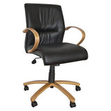 Salvador Wooden Medium-Back Office Chair