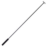 Screen Pulldown Rod (760 mm) SC0701, Black Metallic Pole with a Curved Hook at the Top and a Cylindrical Grip at the Bottom.