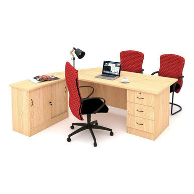 Senator Executive Desk in Veneer Wood-2