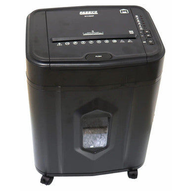 Shredder Paper 140 Sheet 4 x 12 mm Mini Cross Cut Auto Feed S1140AF, Black Office Paper Shredder with a Transparent Window and Control Buttons.