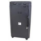 Shredder Paper 140 Sheets 4 x 12 mm Mini Cross Cut Auto Feed, Black Office Paper Shredder with Power Cord and Vent on the Back Panel.