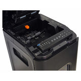 Shredder Paper 140 Sheet 4 x 12 mm Mini Cross Cut Auto Feed, Image Shows a Paper Shredder with an Open Top and Control Panel.