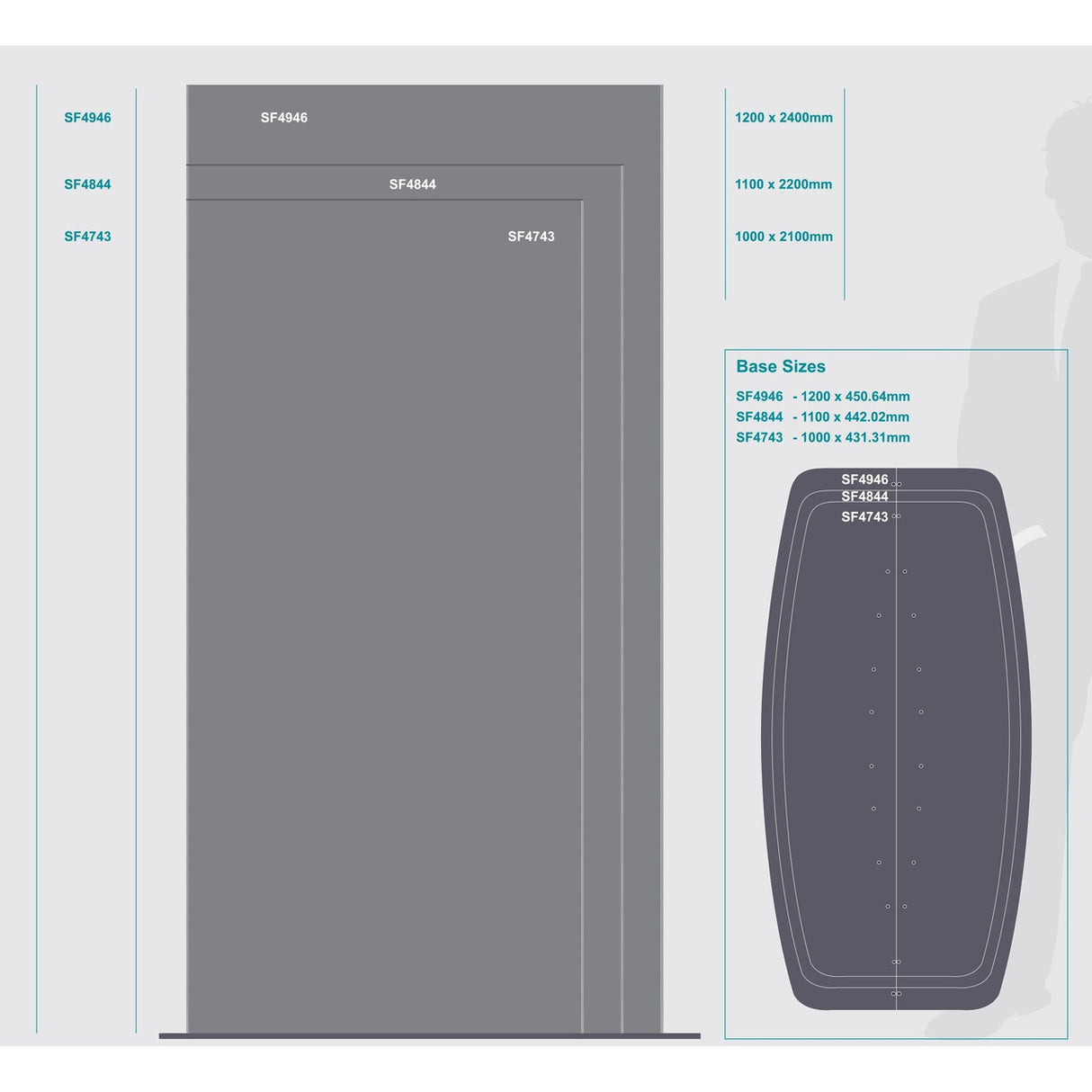 Sign Frame (1200*2400mm - Double Sided - Standing)