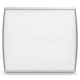 67 Brand Sign Frame, 210 x 230 mm, Double-sided, Wall Mounted Advertising Frame with Powder Coated End Caps, Shown in Silver Colour, Ideal for Indoor or Outdoor Use with Custom Graphic Design and Printing Options.