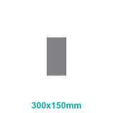 Grey Customisable Sign Frame, 300 x 150 mm, from Brand 67, Made of Aluminium Extrusion with Steel End Caps, Suitable for Indoor and Outdoor Use with Optional Custom Printed Insert, Presented in a Sleek and Modern Design.
